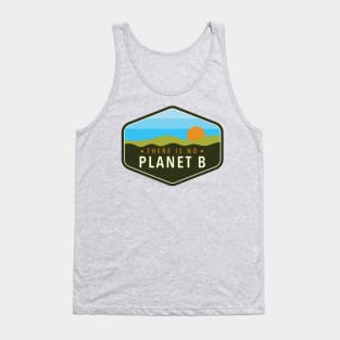 There Is No Planet B Green Blue Badge Tank Top